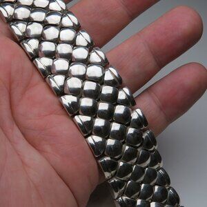 *925 Aterling Silver Massive Bracelet over 100 Grams